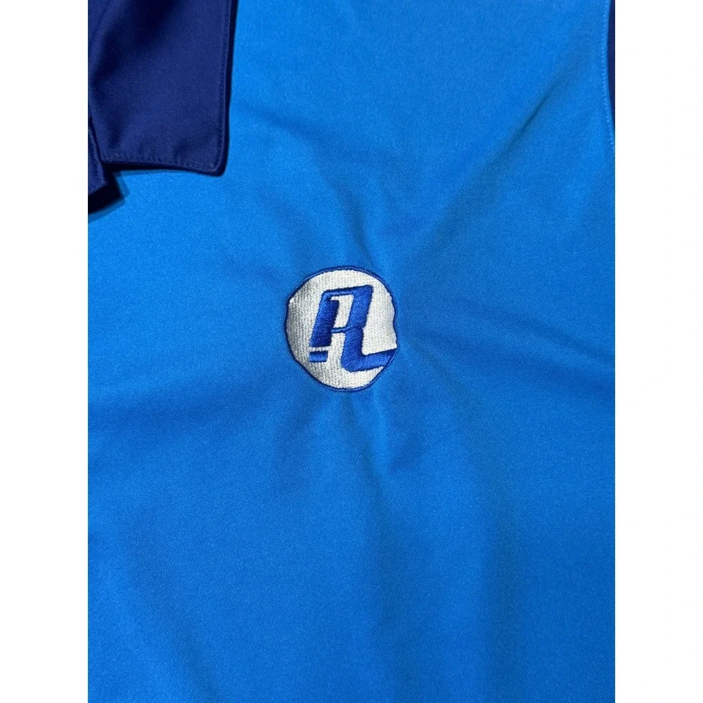 Nike Golf Polo Mens 3XL Arlington Ducks Unlimited Embroidered Blue‎ Dri-FIT